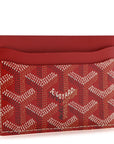 Goyardine Saint Sulpice Card Holder Red