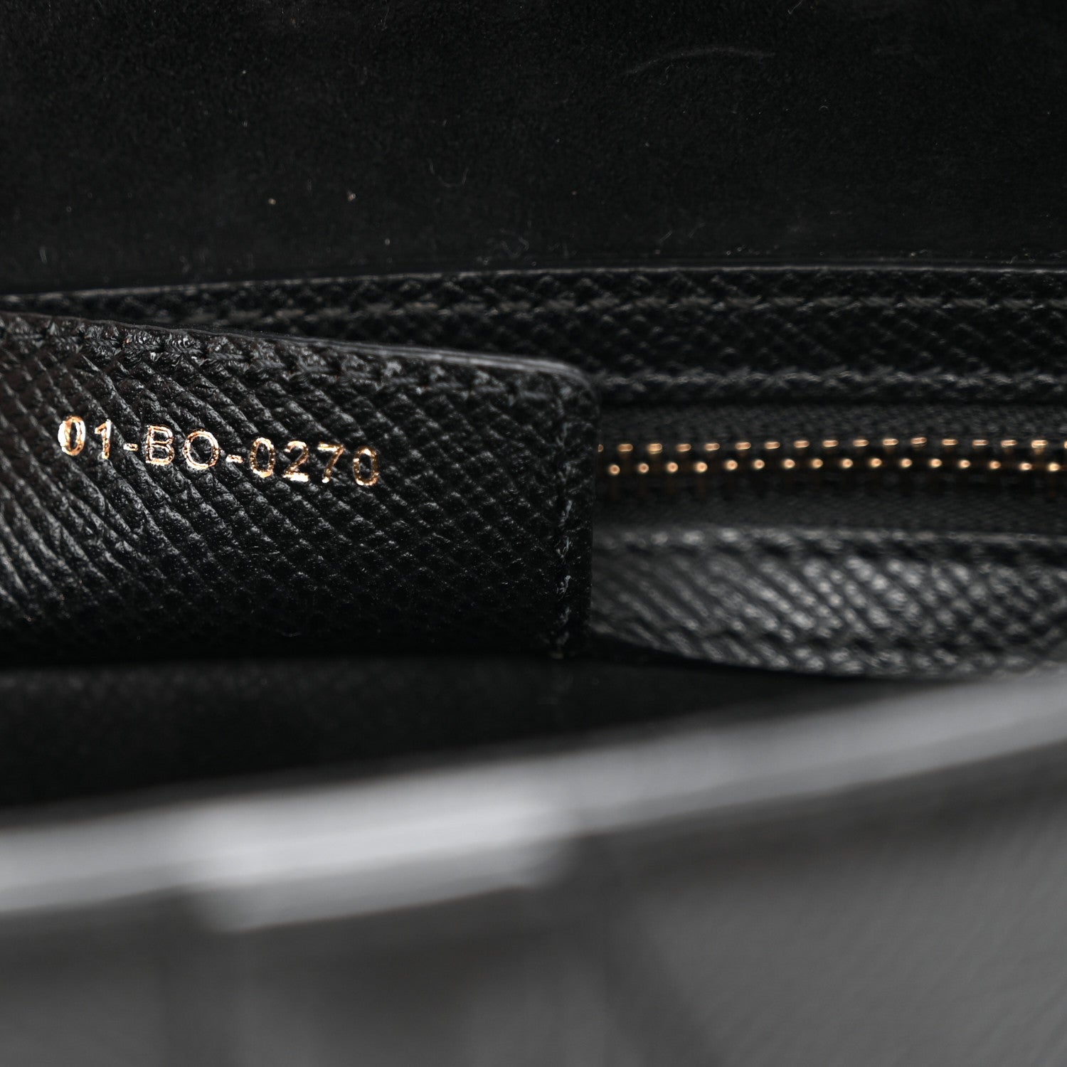 Grained Calfskin Saddle Bag Black