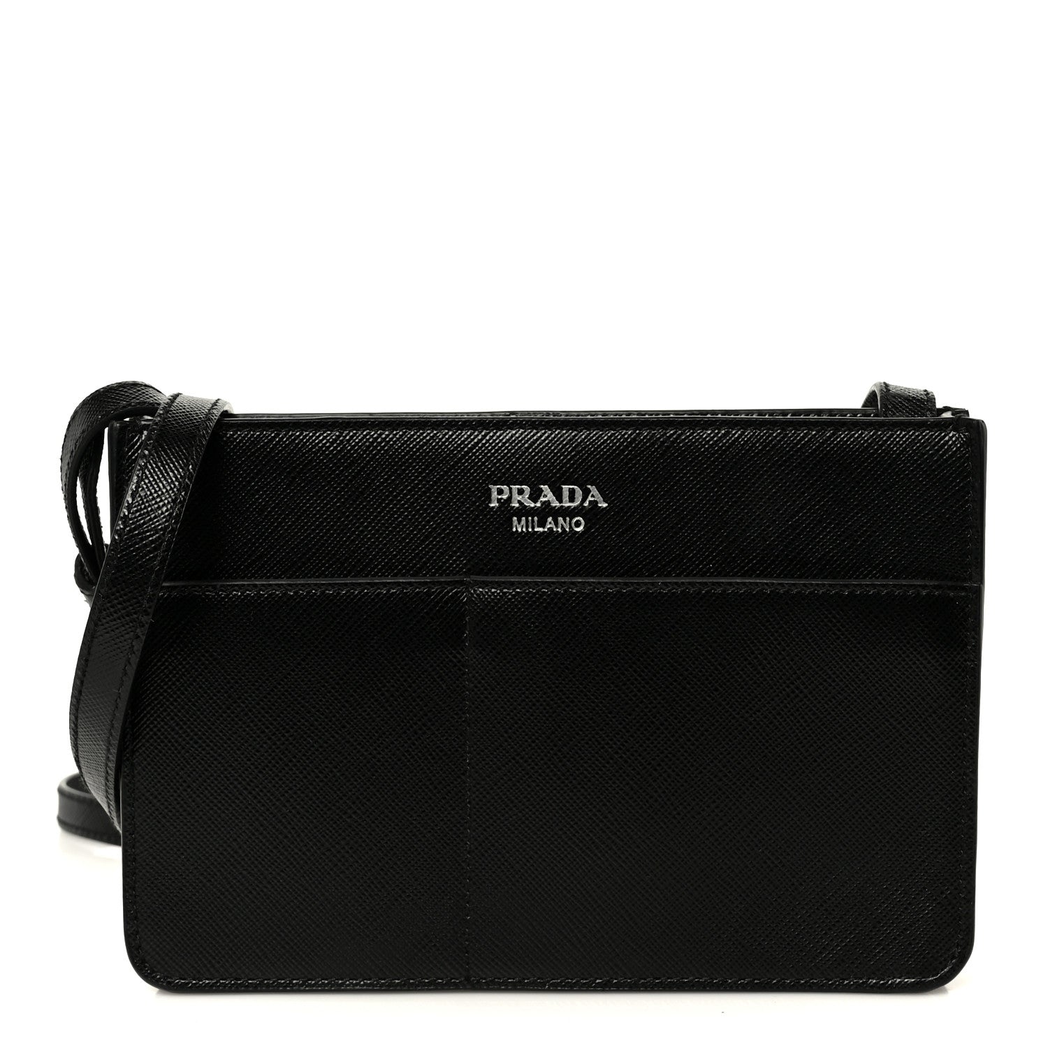 Saffiano Crossbody Bag Black