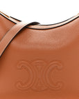 Supple Calfskin Small Triomphe Heloise Shoulder Bag Tan