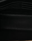 Caviar Quilted Large CC Filigree Vanity Case Beige Black