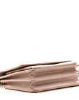 Calfskin Crocodile Embossed Medium Monogram Sunset Rose Antic