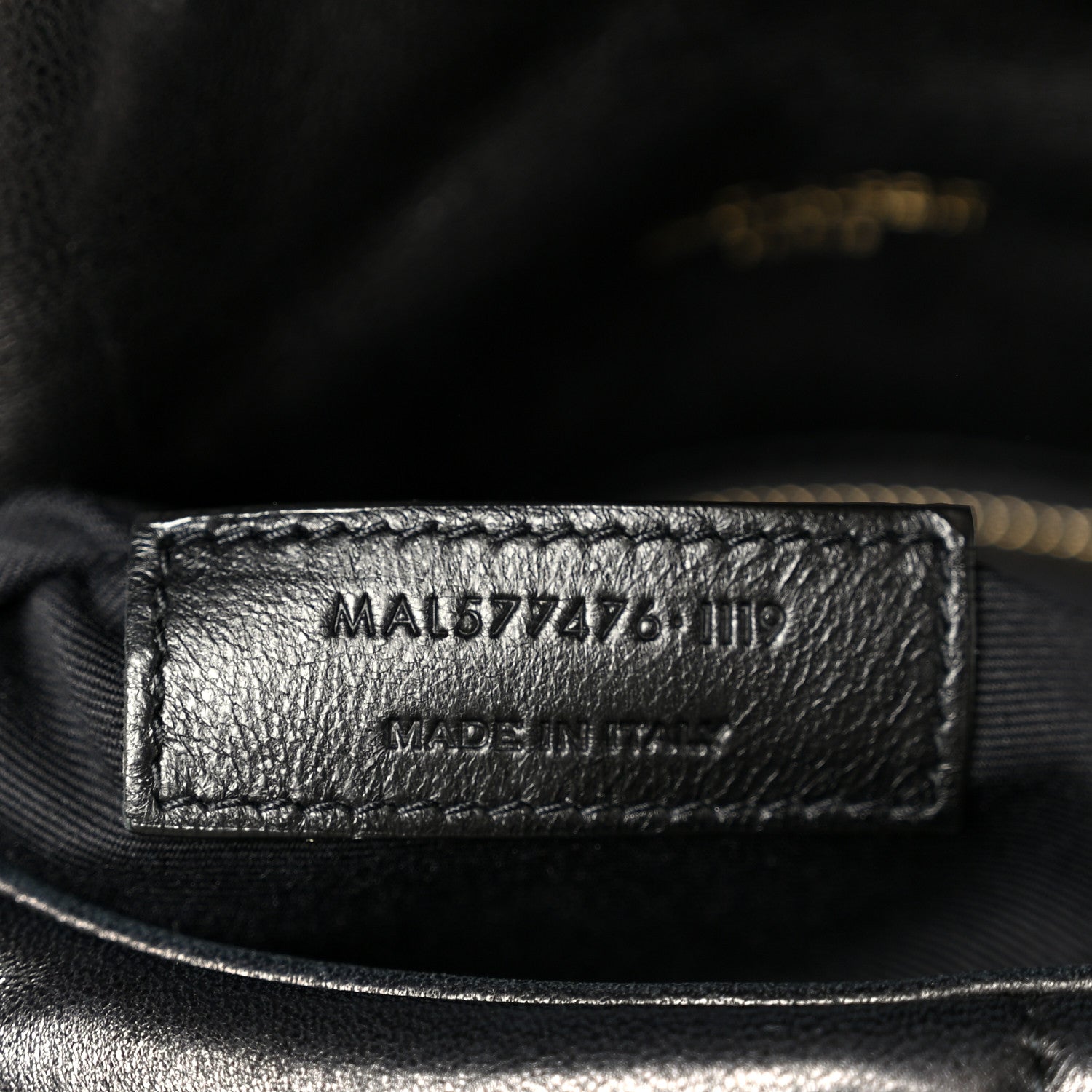 Lambskin Quilted Small Loulou Puffer Monogram Chain Satchel Black