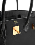 Togo Matte Alligator Birkin Touch 30 Black