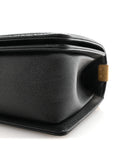 Caviar Quilted Medium Boy Flap Black