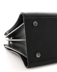 Grained Calfskin Small Sac De Jour Black