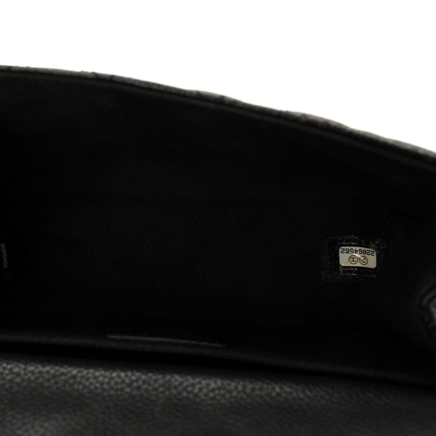 Grained Calfskin Quilted 2.55 Reissue Flap Belt Bag Clutch Black