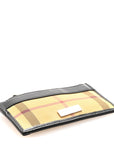 House Check Key Coin Case Black