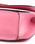 Box Calfskin Triangle Embleme Flap Shoulder Bag Begonia