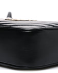 Calfskin Matelasse Monogram Lou Camera Bag Black