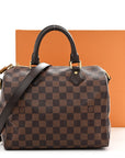 Damier Ebene Speedy Bandouliere 25