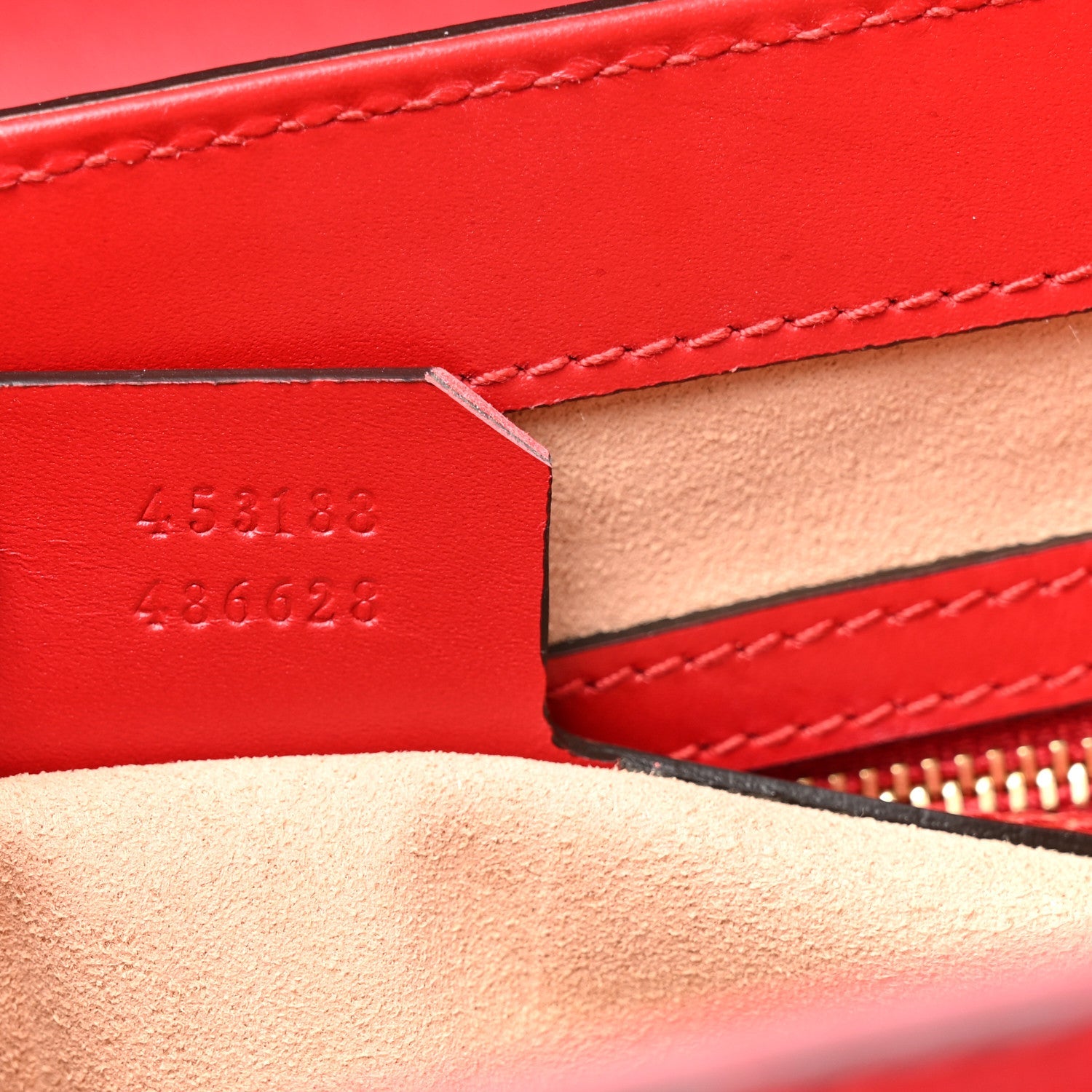 GCCIssima Signature Small Padlock Top Handle Bag Hibiscus Red