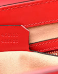 GCCIssima Signature Small Padlock Top Handle Bag Hibiscus Red