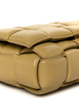 Nappa Maxi Intreccio Padded Cassette Crossbody Bag Tapioca