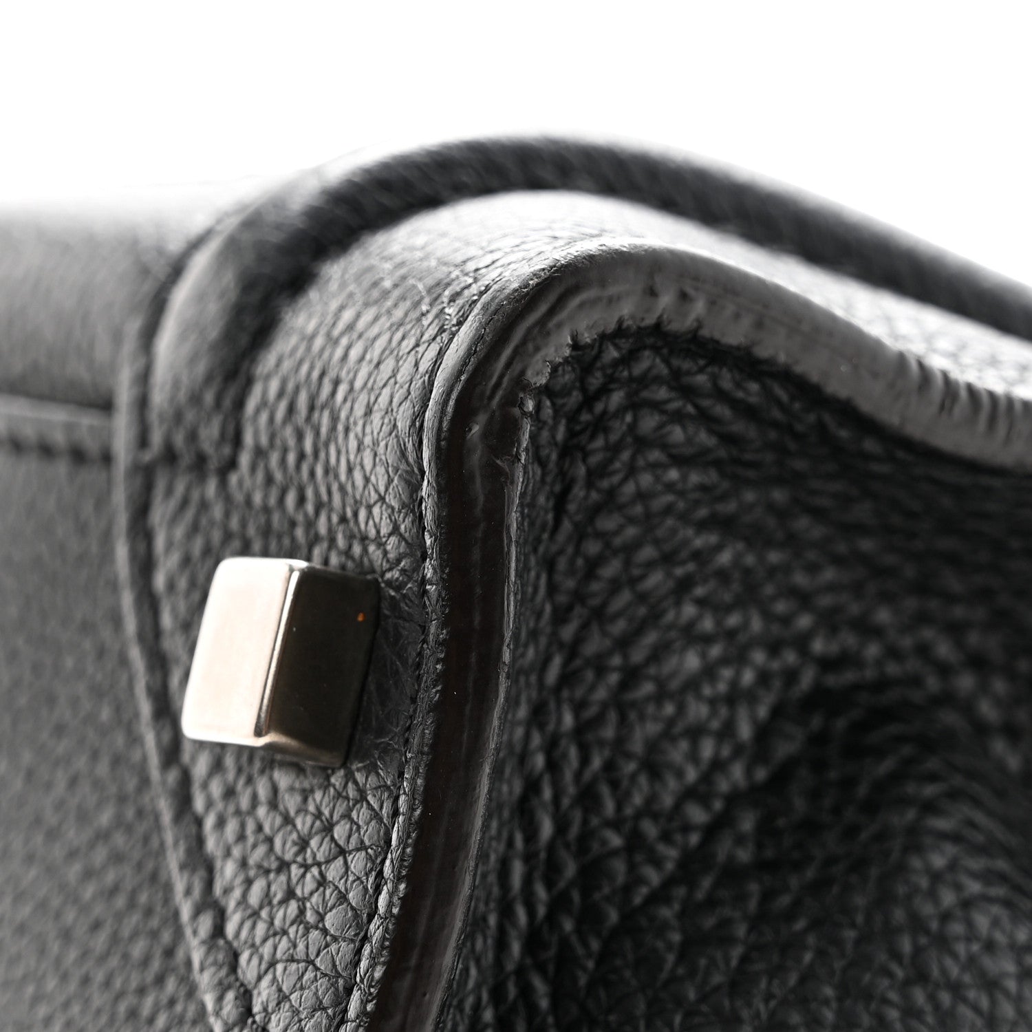 Drummed Calfskin Micro Luggage Black