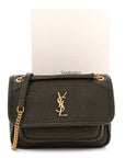 Grained Lambskin Monogram Mini Niki Chain Satchel Light Musk