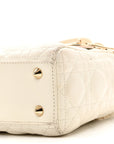 Lambskin Cannage Small My ABCD1OR Lady D1OR White