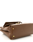 Silky Calfskin Small Ciao Ciao Nocciola