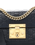 GCCIssima Small Padlock Shoulder Bag Blue Agata