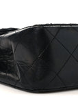 Lambskin Quilted Small Double Flap Black