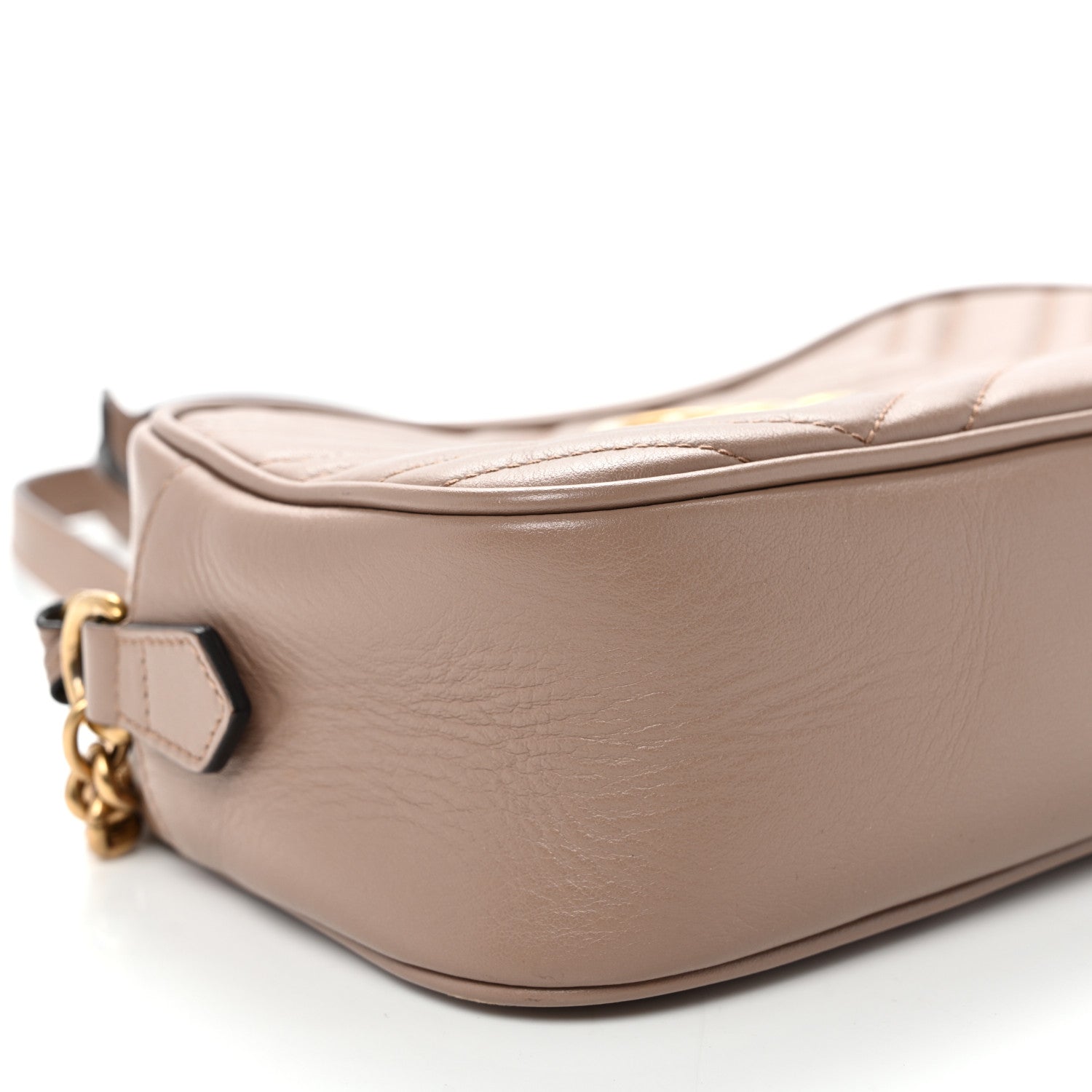 Calfskin Matelasse Small GG Marmont Chain Shoulder Bag Porcelain Rose