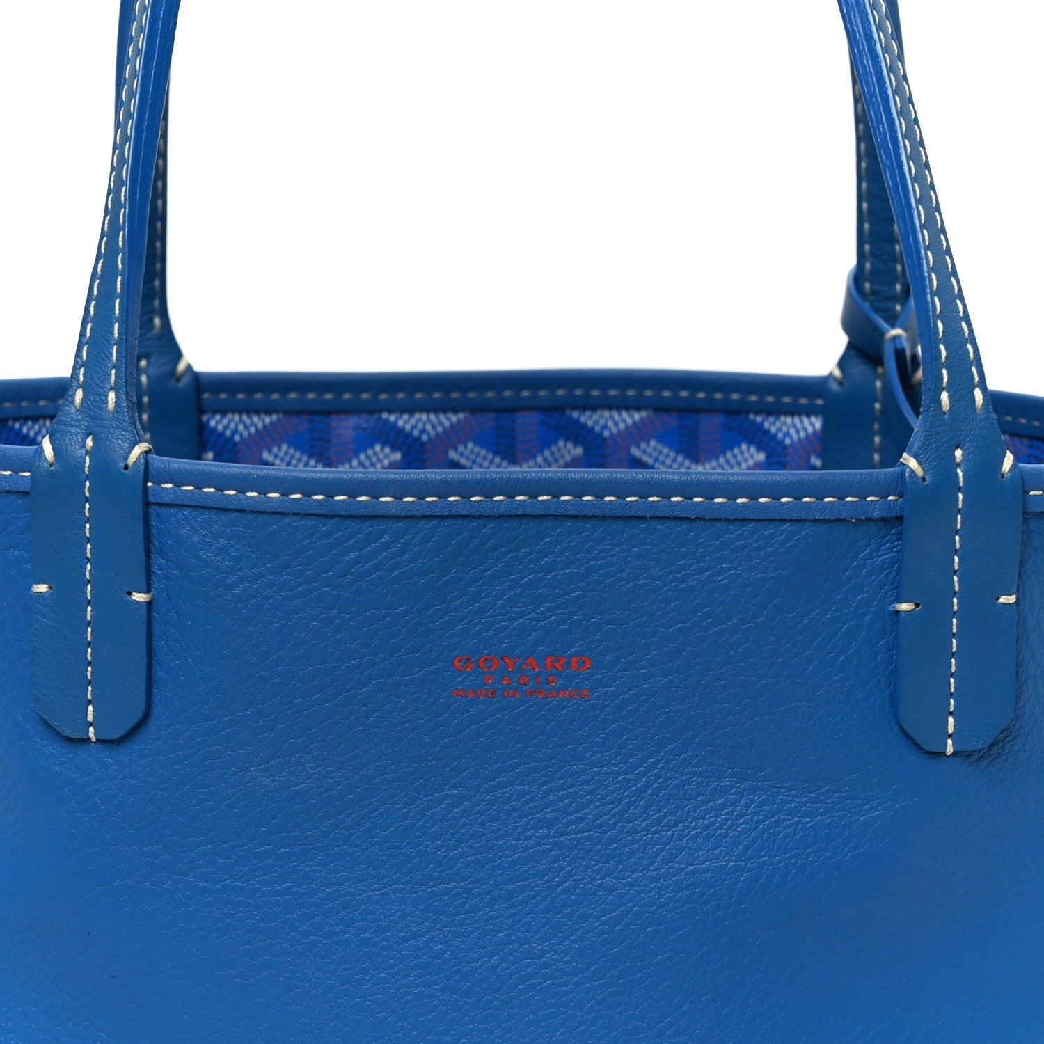 Goyardine Reversible Mini Anjou Sky Blue