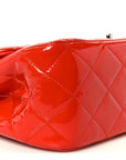 Patent Quilted Jumbo Double Flap Red