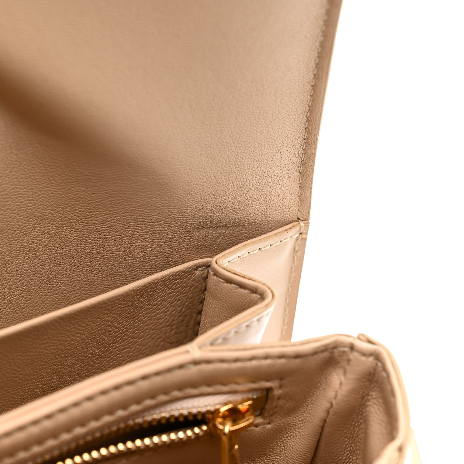 Shiny Calfskin Medium Triomphe Nude