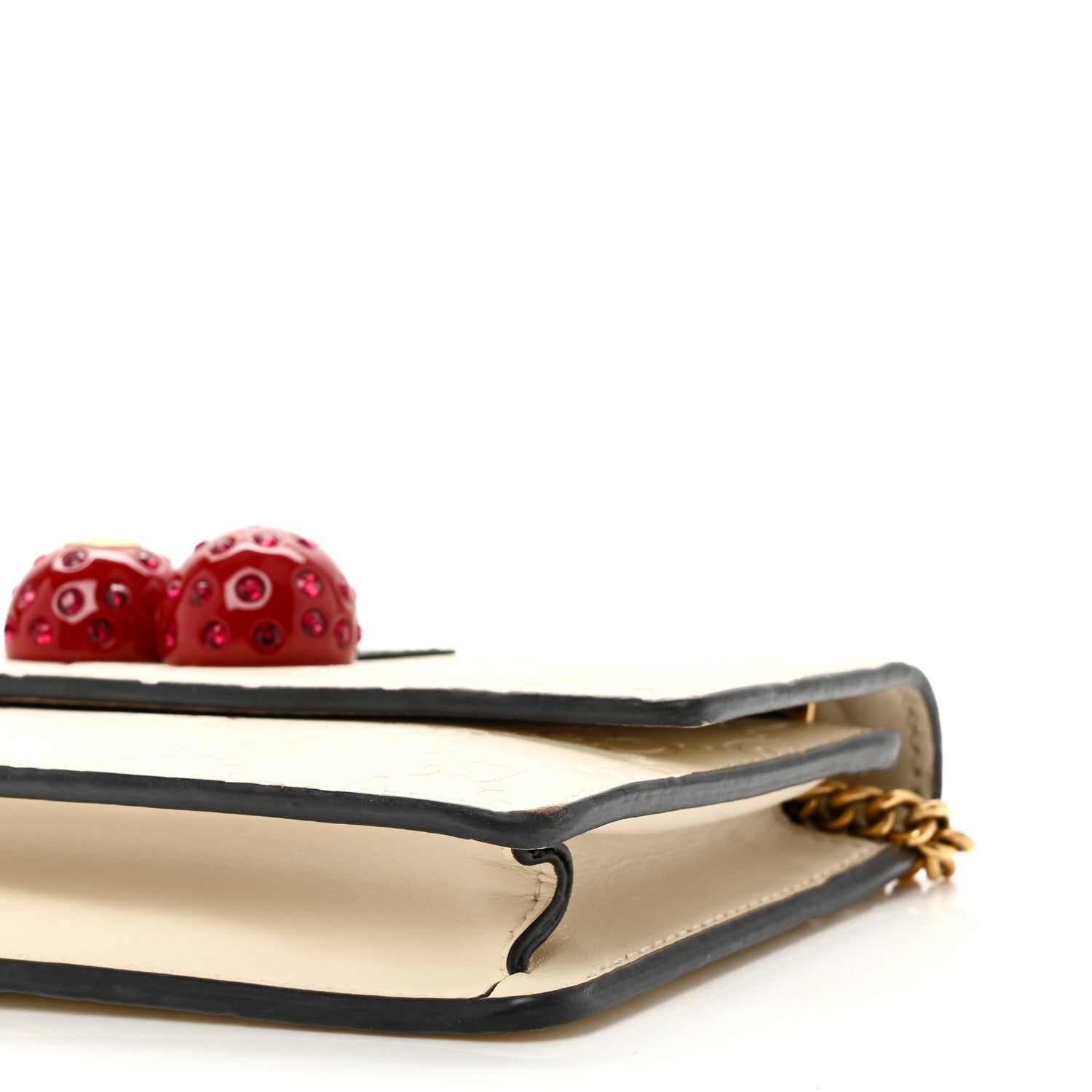 GCCIssima Mini Cherry Chain Bag White