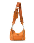 Re-Nylon Saffiano Re-Edition 2005 Shoulder Bag Amber