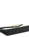 Calfskin Matelasse GG Marmont Chain Wallet Black