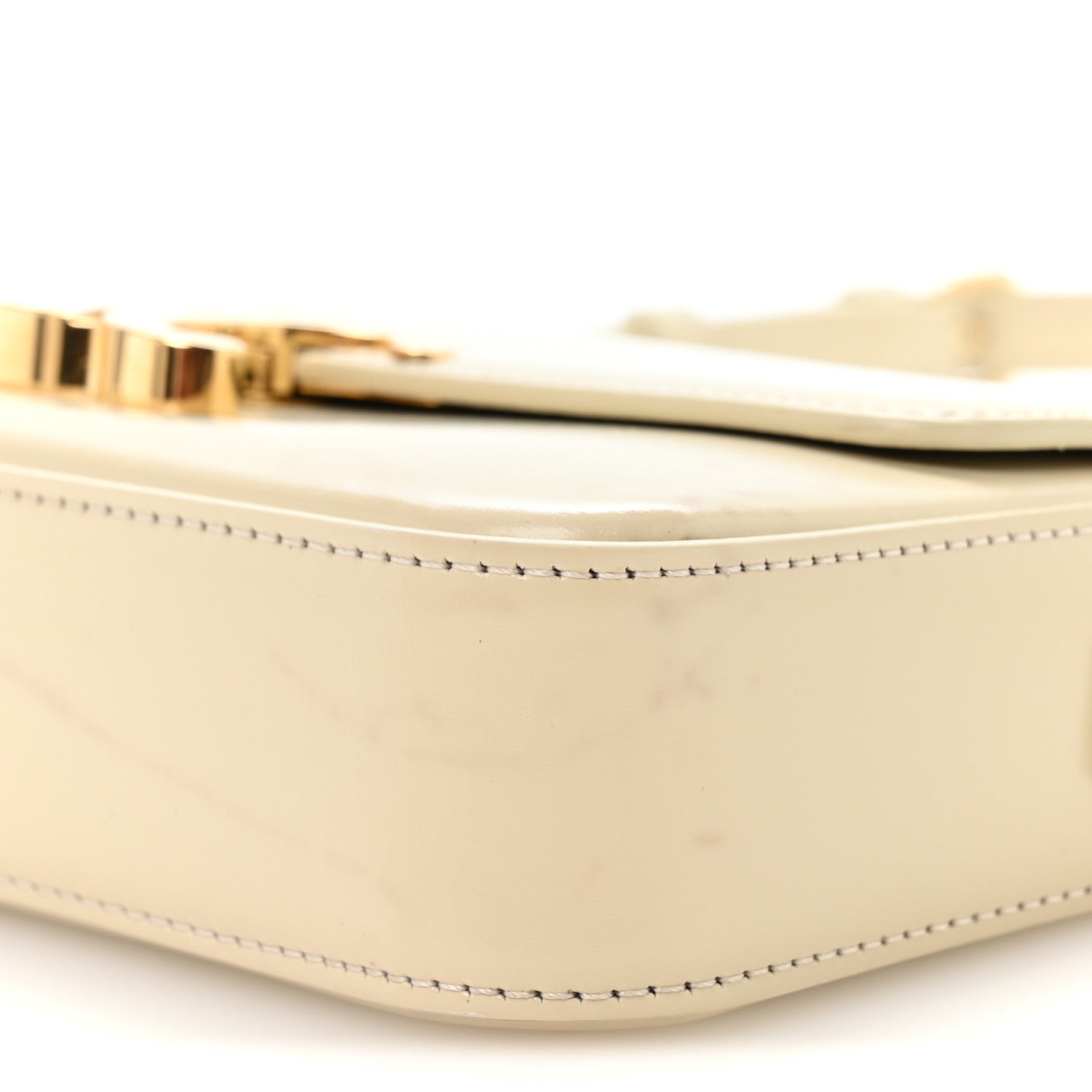 Natural Calfskin Triomphe Shoulder Bag Pampa