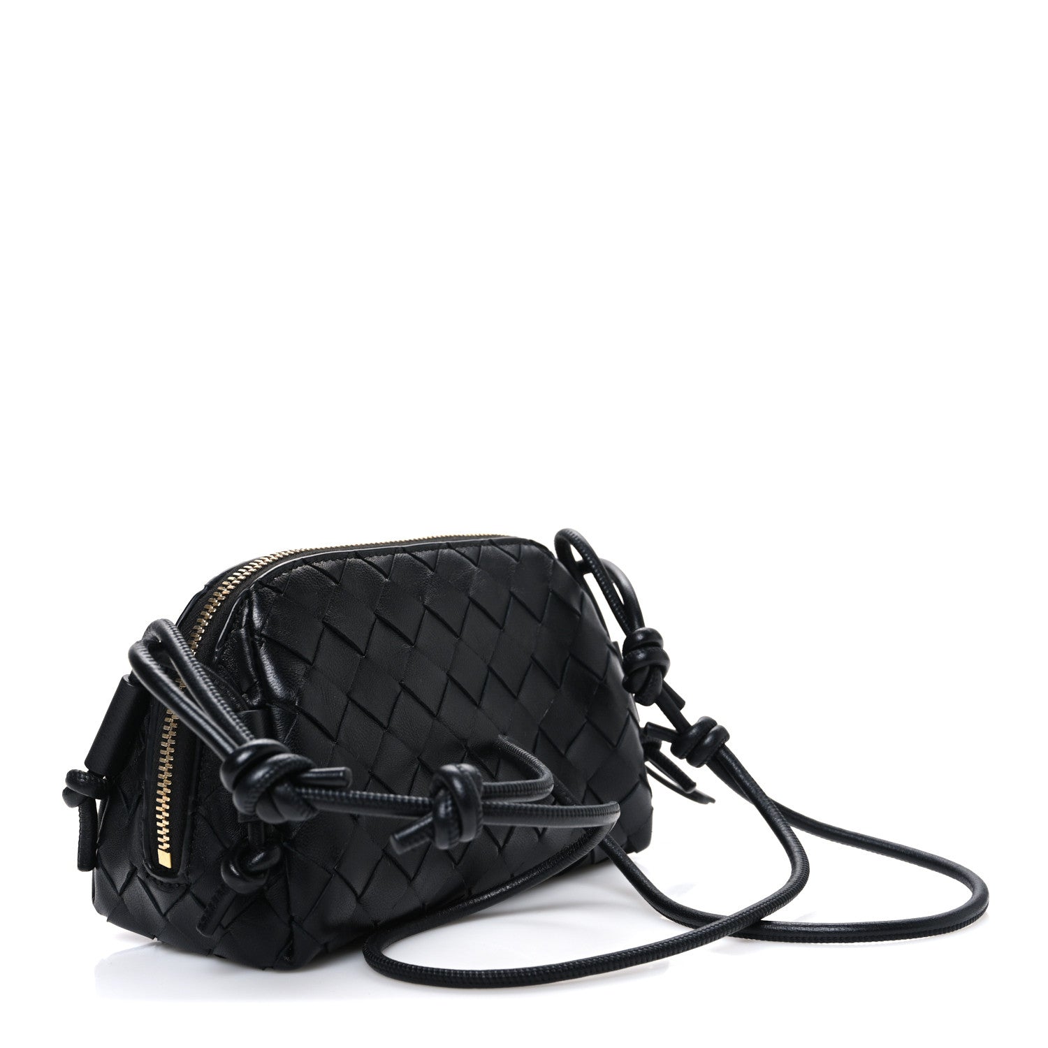 Nappa Intrecciato Concert Pouch Black