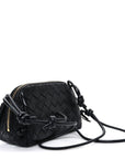 Nappa Intrecciato Concert Pouch Black