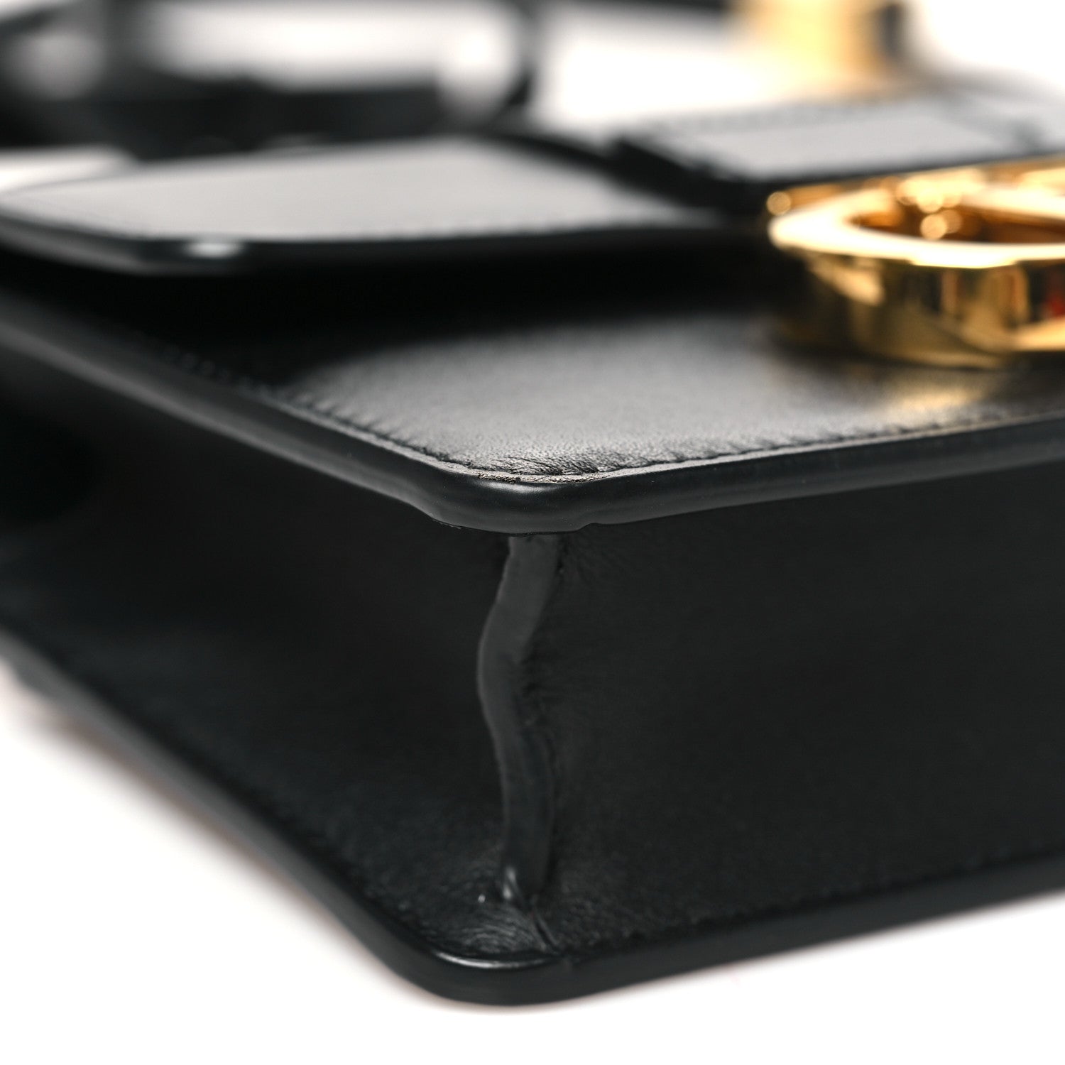 Smooth Calfskin 30 Montaigne Flap Bag Black