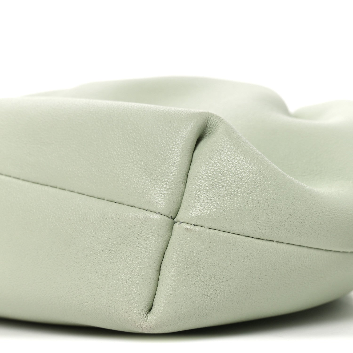 Mellow Nappa Donut Chain Mini Flamenco Knot Clutch Spring Jade