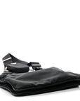 Re-Nylon Saffiano Re-Edition 2000 Double Zip Crossbody Bag Black