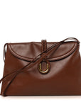 Smooth Calfskin Medium Liberta Shoulder Bag Sapele