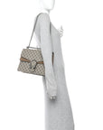 GG Supreme Monogram Medium Dionysus Shoulder Bag Taupe