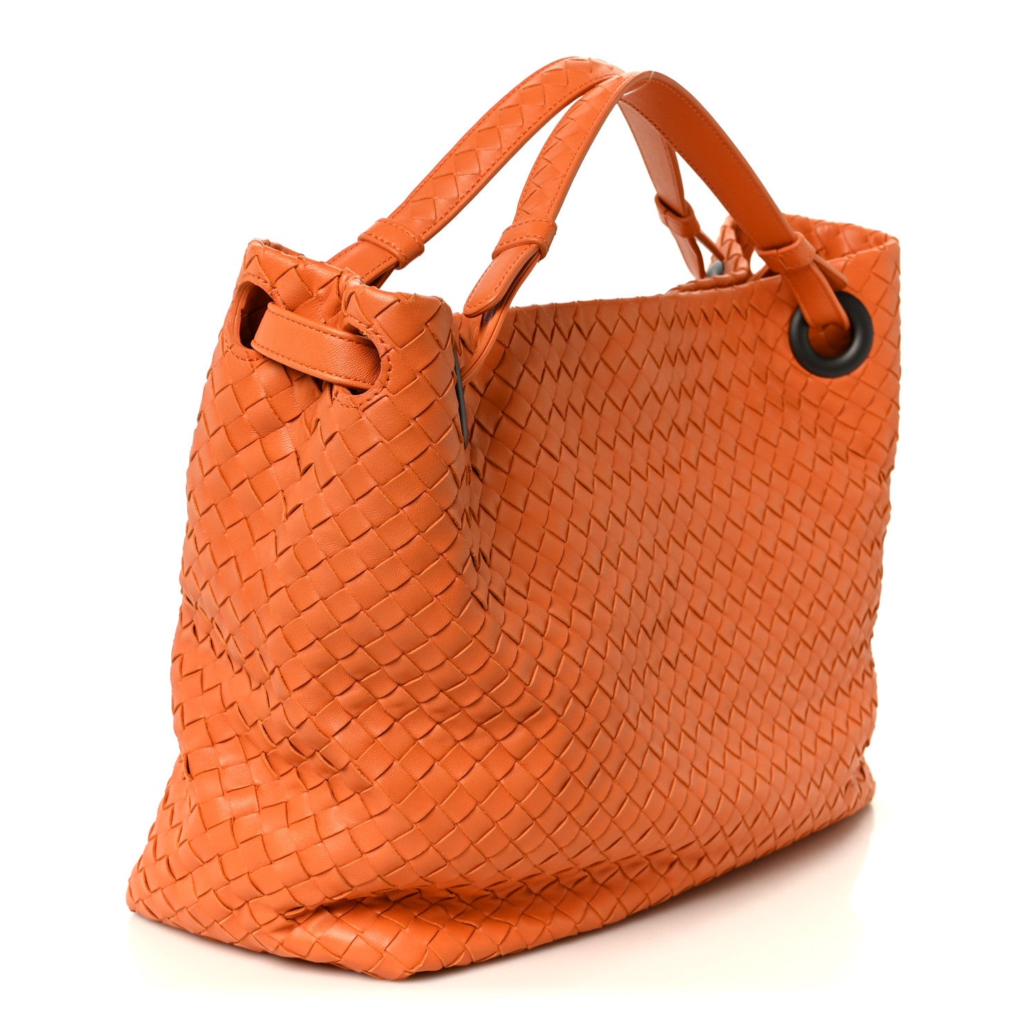 Nappa Intrecciato Bella Tote Orange