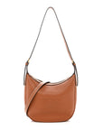 Supple Calfskin Small Triomphe Heloise Shoulder Bag Tan