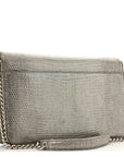 Metallic Lizard Miss D1OR Promenade Pouch Gunmetal