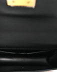 Smooth Calfskin 30 Montaigne Flap Bag Black