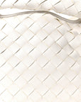 Calfskin Intrecciato Mini Hop White