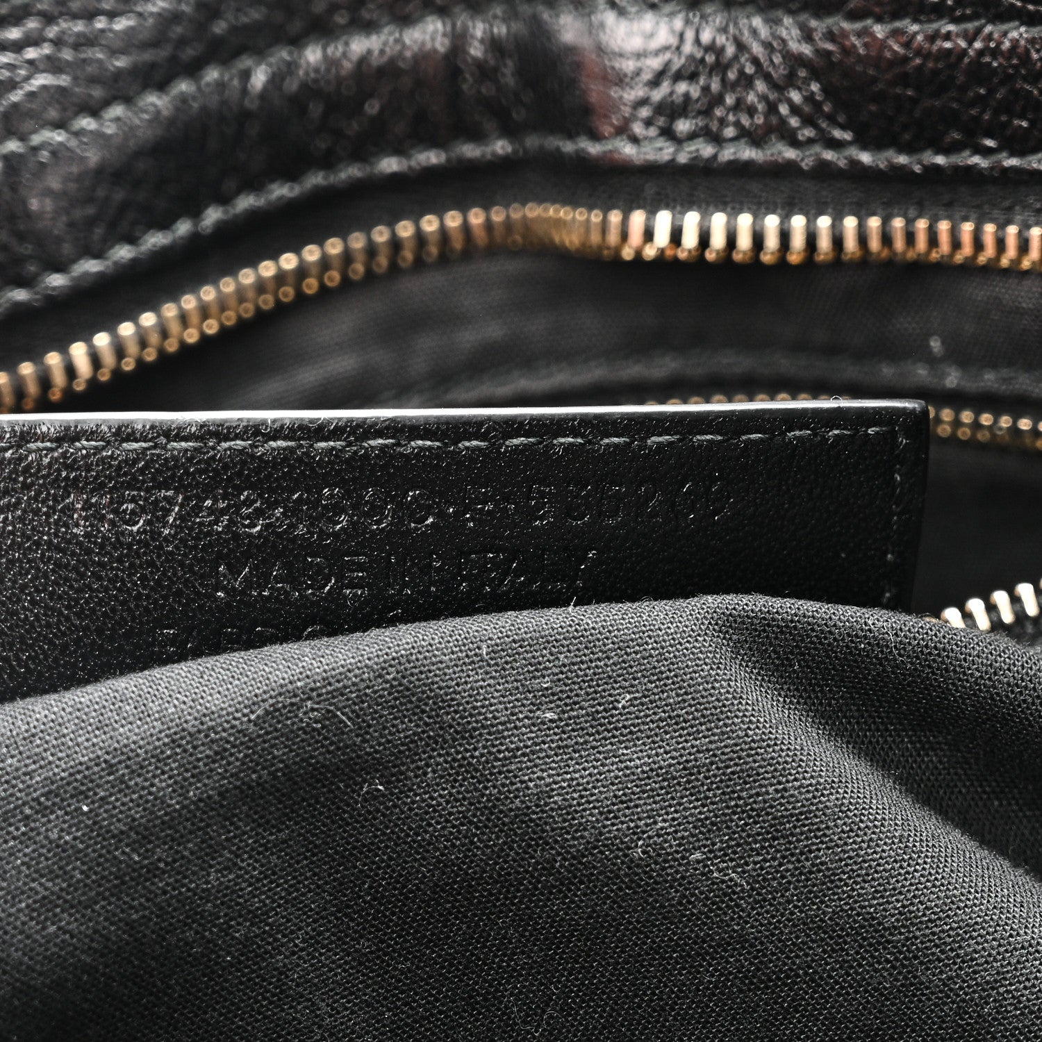 Chevre Gold Metallic Edge Hardware City Black