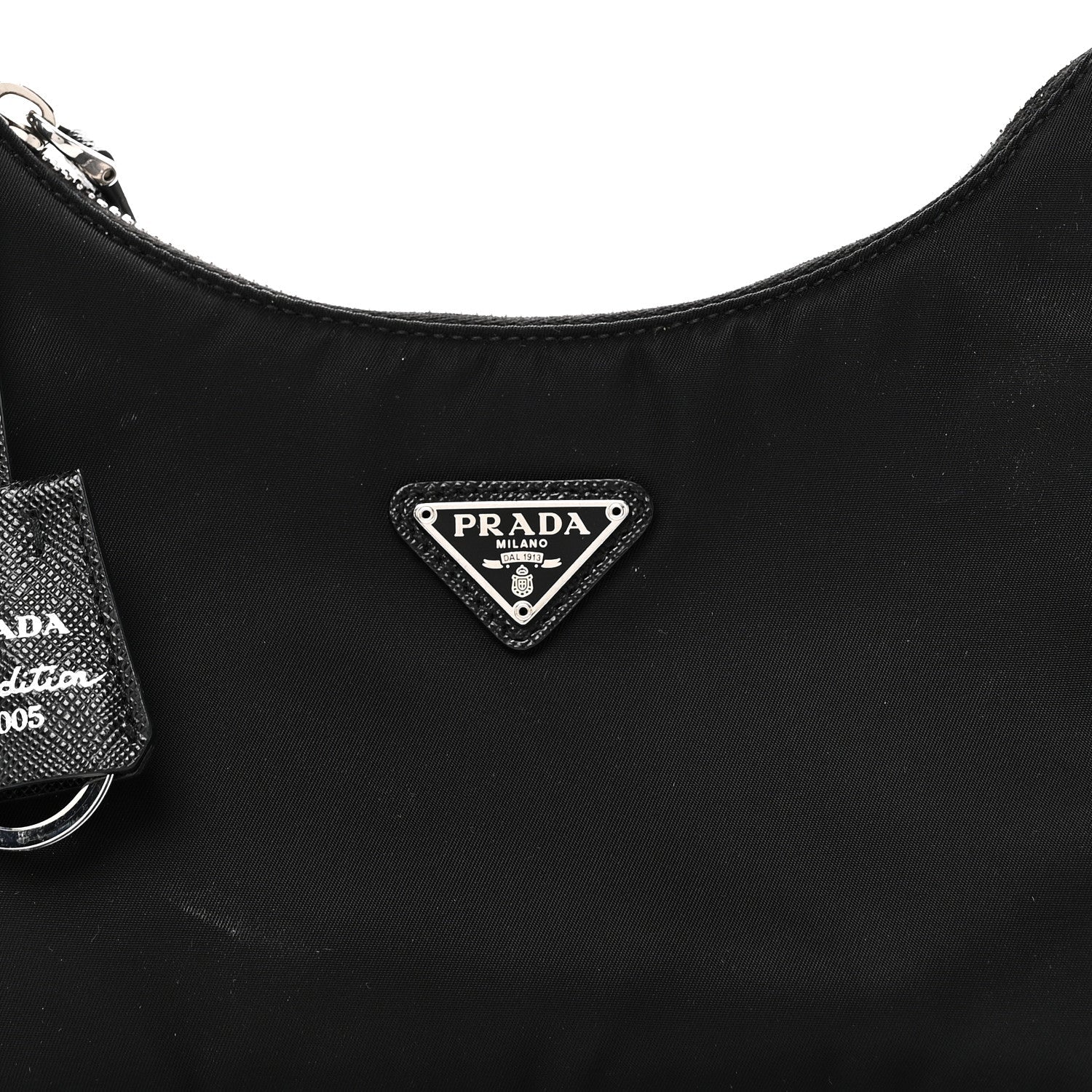 Tessuto Nylon Saffiano Re-Edition 2005 Bag Black