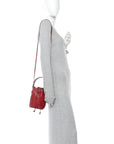 Vitello Cruise F is FNDI Mini Mon Tresor Bucket Bag Fragola