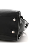 Vitello Seta Snakeskin Crocodile Monster Eyes Medium Peekaboo Iconic Satchel Black Girasole