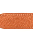 Swift Epsom 24mm Constance H Belt 65 Black Orange