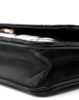 Lambskin Quilted Wallet On Chain WOC Black